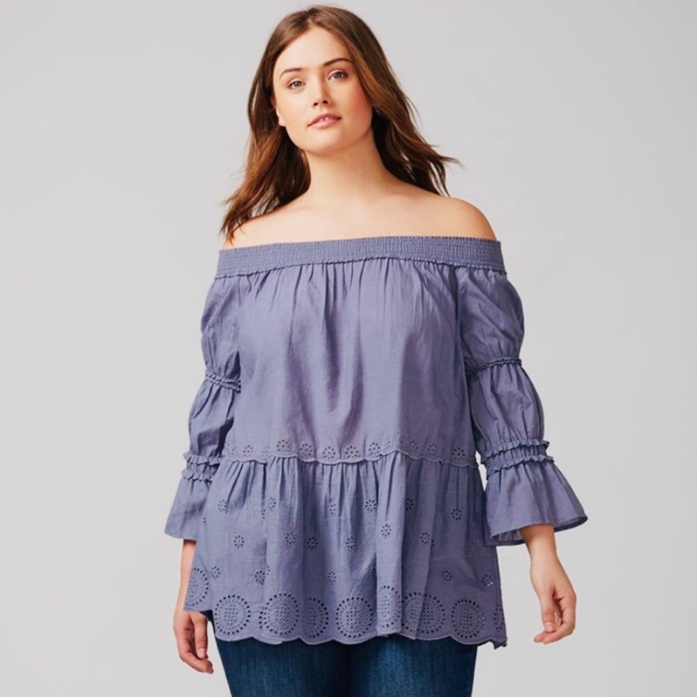 NWOT Lane Bryant Off Shoulder Top